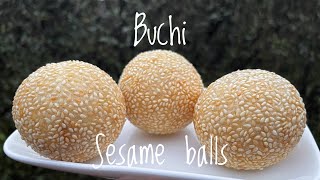 How to make the Best BUCHI recipe II Round Sesame balls👌🏼😊 [upl. by Adnwahs102]