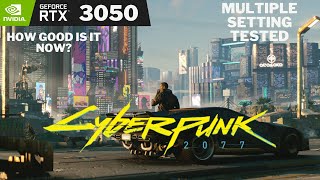 Cyberpunk 2077  RTX 3050 1080P Multiple Settings Tested DLSS  MSI GF63 Thin [upl. by Brigham627]