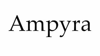 How to Pronounce Ampyra [upl. by Bloom645]