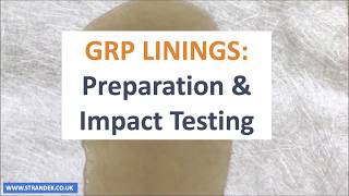 GRP Lining  Impact Testing  For Experts in GRP Lining call Strandek on [upl. by Tymothy]