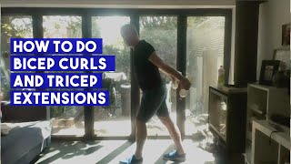 How to do Bicep Curls and Tricep Extensions [upl. by Nesnej]