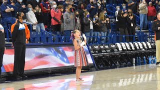 Kinsley Murray 6 goes viral with national anthem performance at Gonzaga WBB game [upl. by Mccormick628]