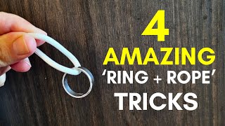 LEARN 4 AMAZING RING AND ROPE MAGIC TRICKS Jay Sankey Magic Tutorial [upl. by Adnuhser]