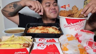 JOLLIBEE OVERLOAD  MUKBANG PHILIPPINES  TOL BULOY MUKBANG [upl. by Demaria]