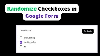 Spam and randomize Checkboxes in Google Form Chapter 2 [upl. by Terzas]