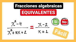 Fracciones algebraicas EQUIVALENTES [upl. by Soloma]