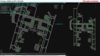 VATSIM ATC ENGMWAPP Oslo Approach [upl. by Brenan]