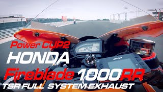 HONDA FIREBLADE 1000RR Sound  TSR FULL SYSTEM EXHAUST  OHLINS TTX  Marchesini WHEEL【PURE Series】 [upl. by Rotkiv]