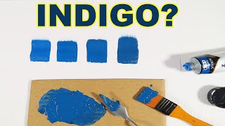 How To Make Indigo Color With Acrylic Paint [upl. by Shuma500]