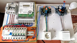 Üç fazlı Elektrik Tesisatı nasıl Döşenir Üç Fazlı Trifaze Sayaç ve Sigorta Kutusu Bağlantısı [upl. by Atnoved975]