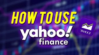 HOW TO USE YAHOO FINANCE 2020 [upl. by Orlanta]