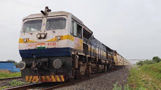 1ST Time WDP4D Pulled Nandigram Express  Adilabad  Mumbai CSMT Nandigram Express  Indian Railways [upl. by Yrek]