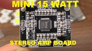 PAM8610 tiny stereo audio amplifier board review and test [upl. by Prochoras]