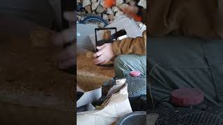 liberator rocket stove how to process cordwood into chunks [upl. by Notluf]