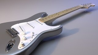 New Maya Training  Modeling a Detailed Electric Guitar [upl. by Okiram]