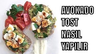 Nasıl yapılır  Avokadolu Tost  Kolay Kahvaltı  Sağlıklı Beslenmek [upl. by Wellington]