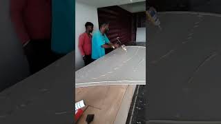 Polygranite sheet installation  Davanagere contact 7676153758 [upl. by Ahsyek]