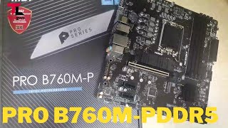 MSI pro B760M P DDR5 supported Motherboard Unboxing Tech Land [upl. by Oliy]