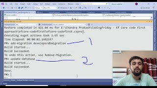 Entity framework core migrations to create database using Code First approach in net core [upl. by Teeniv345]