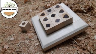 Tic Tac Toe Spiel aus Holz selber bauen Anleitung [upl. by Quinn]