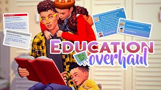 Sistema de EDUCACIÓN REALISTA ✏️ para INFANTES NIÑOS y TEENS  EDUCATION OVERHAUL  Mod Sims4 [upl. by Benilda]