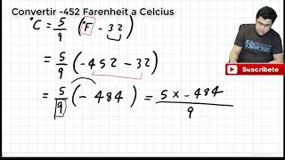 Convertir grados Fahrenheit a Celsius [upl. by Eibo836]