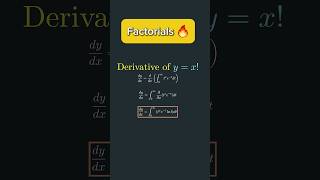 HARD derivative of Factorial Functionmaths [upl. by Cindelyn]