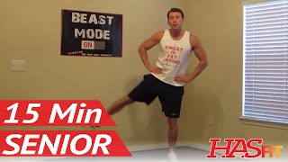 15 Minute Senior Workout  HASfits Low Impact Workout  Senior Exercises  Exercise for Elderly [upl. by Teodoor839]