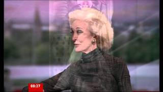 BBC Breakfast SIAN WILLIAMS and Model CARMEN DELLOREFICE  2011 [upl. by Nebra]