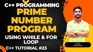 Prime Number Program in C  C Programming  In Hindi [upl. by Bello702]