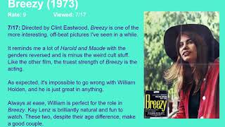 Movie Review Breezy 1973 HD [upl. by Atarman]