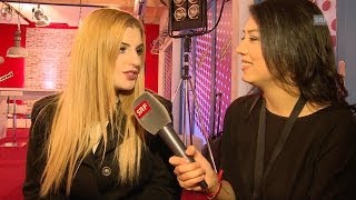 Interview mit Enrika nach der Blind Audition  The Voice of Switzerland 2014 [upl. by Naitsirc]