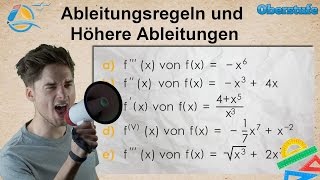 Ableitungsregeln und Höhere Ableitungen  Oberstufe ★ Übung 1 [upl. by Winsor]