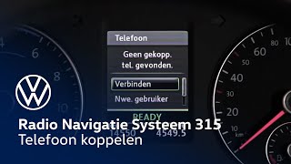 Volkswagen RNS 315 telefoon koppelen 2014 [upl. by Amargo]