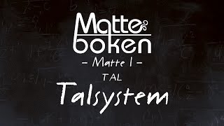 Tal Talsystem  Matematik 1 [upl. by Aynotahs80]