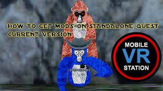 how to install mods for gorilla tag with mobile vr station [upl. by Roscoe254]