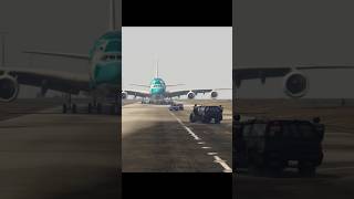 Terrible emergency landing of A380 when cops chasing thief car [upl. by Enilrae96]