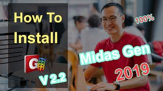 How to install Midas Gen 2019 V22  YouTube [upl. by Dragoon350]