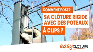 Poser sa clôture rigide avec poteaux à clips [upl. by Catie]