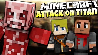 Minecraft ATTACK ON TITAN Minecraft Anime Roleplay [upl. by Acisey995]