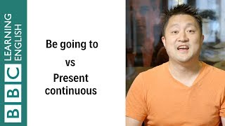 Be going to vs Present continuous  English In A Minute [upl. by Esiocnarf994]