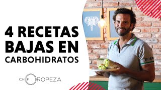 Recetas Bajas en Carbohidratos para comer y cenar saludable  ChefOropeza [upl. by Kobe]