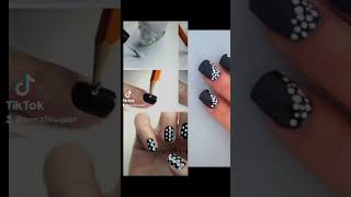 Dont have designing tools soU can use bobby pins to make polkadots nailart on ur own [upl. by Pack]