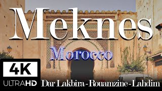 Medina  Part 2  Meknes Morocco Walking Tour 4K [upl. by Aisyram]