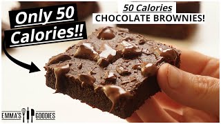 ONLY 50 Calories BROWNIES 50 Calorie Snack so You Look Like a SNACK🔥 Low Calorie Brownie Recipe [upl. by Lynnell]