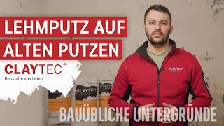 Lehmputz auf alten Putzen  CLAYTEC Lehmbaustoffe auf bauüblichen Untergründen  Anwendungsvideo [upl. by Ymirej]