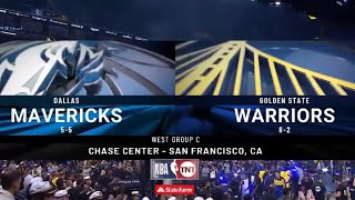 Mavericks vs Warriors NBA On TNT IntroTheme 111224  NBA 2024 [upl. by Maleeny]