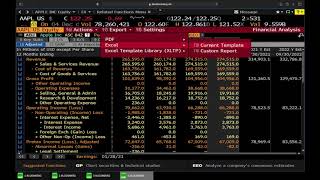 FinMod  Exporting data from Bloomberg to Excel [upl. by Ekalb]