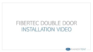 Rainier  Fibertec door Installation Video [upl. by Spearing679]