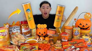 ORANGE FOOD MUKBANG masarap lahat [upl. by Nifares180]